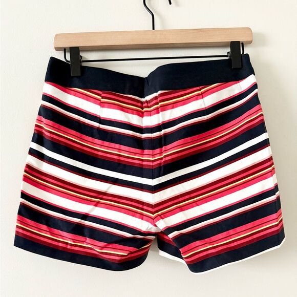 Cynthia Rowley Cotton Blend Shorts in Multi Stripe - Size 0 - Picture 4 of 6